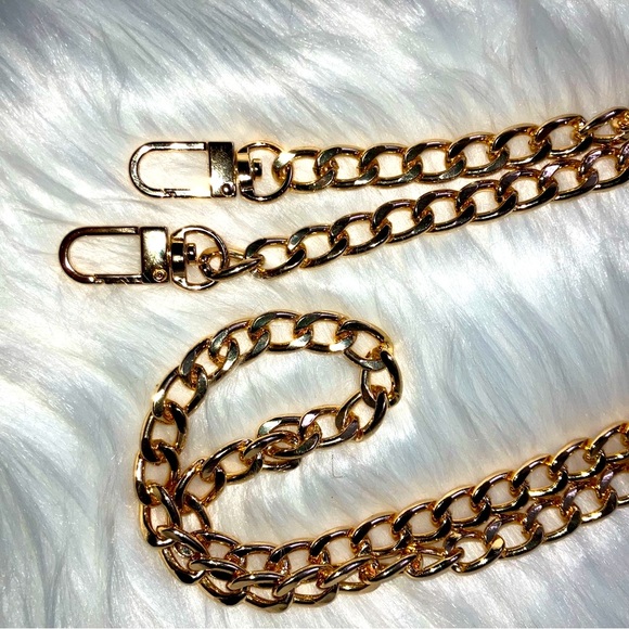 🌙Gold Chain🌙 59.1 Inch UnbrandedFor Wallet/Purse/ Crossbody/Shoulder - Picture 1 of 6